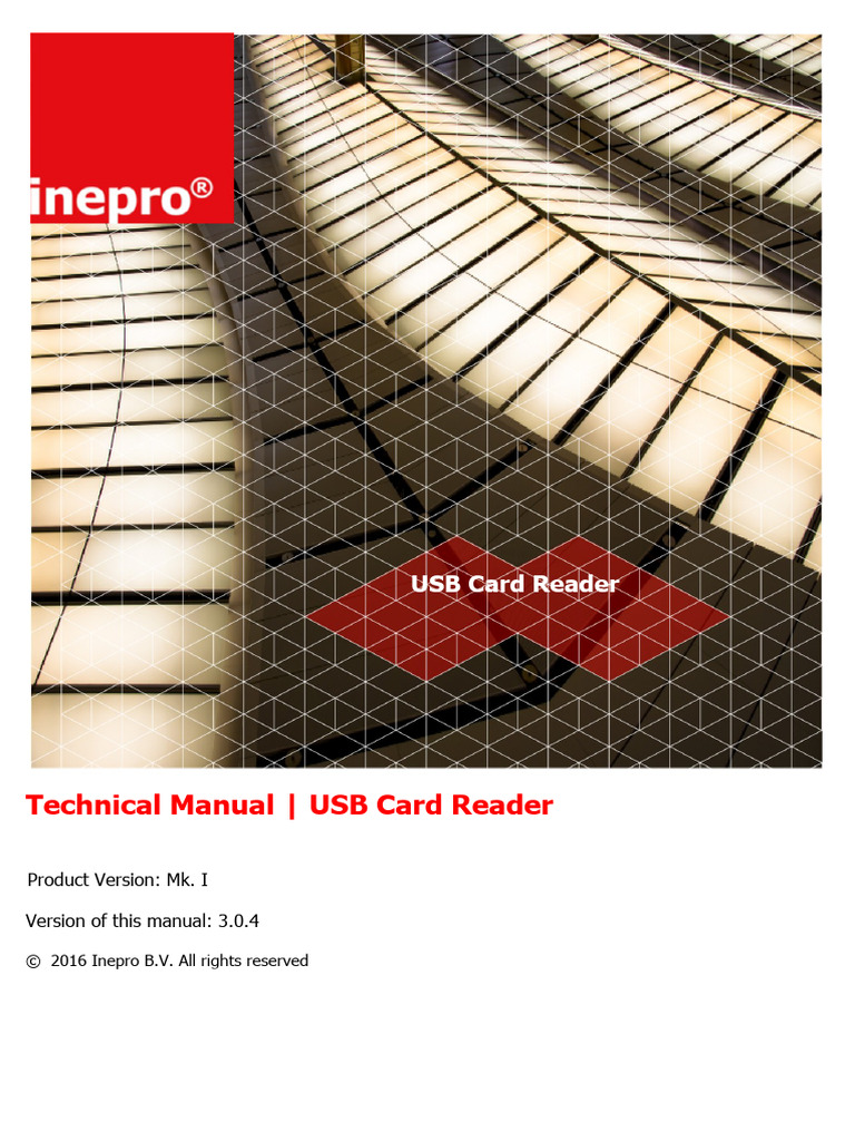 USB Card Reader - Classic - Technical Manual - EN - Interactive - R 04 ...