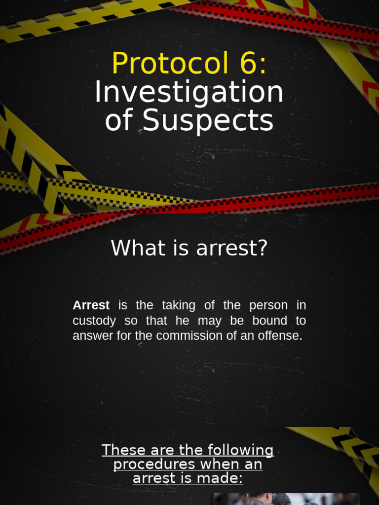 Crime Scene Investigation Protocols | PDF