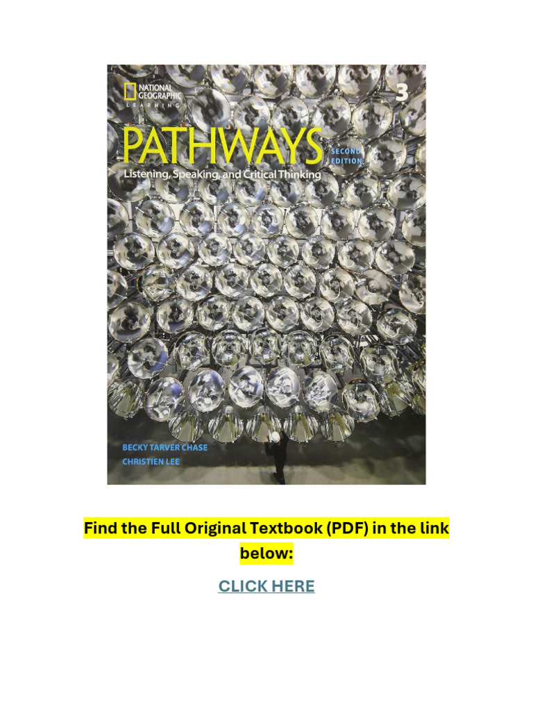 Pathways 3: Listening & Speaking Skills | PDF | Argument | Critical ...
