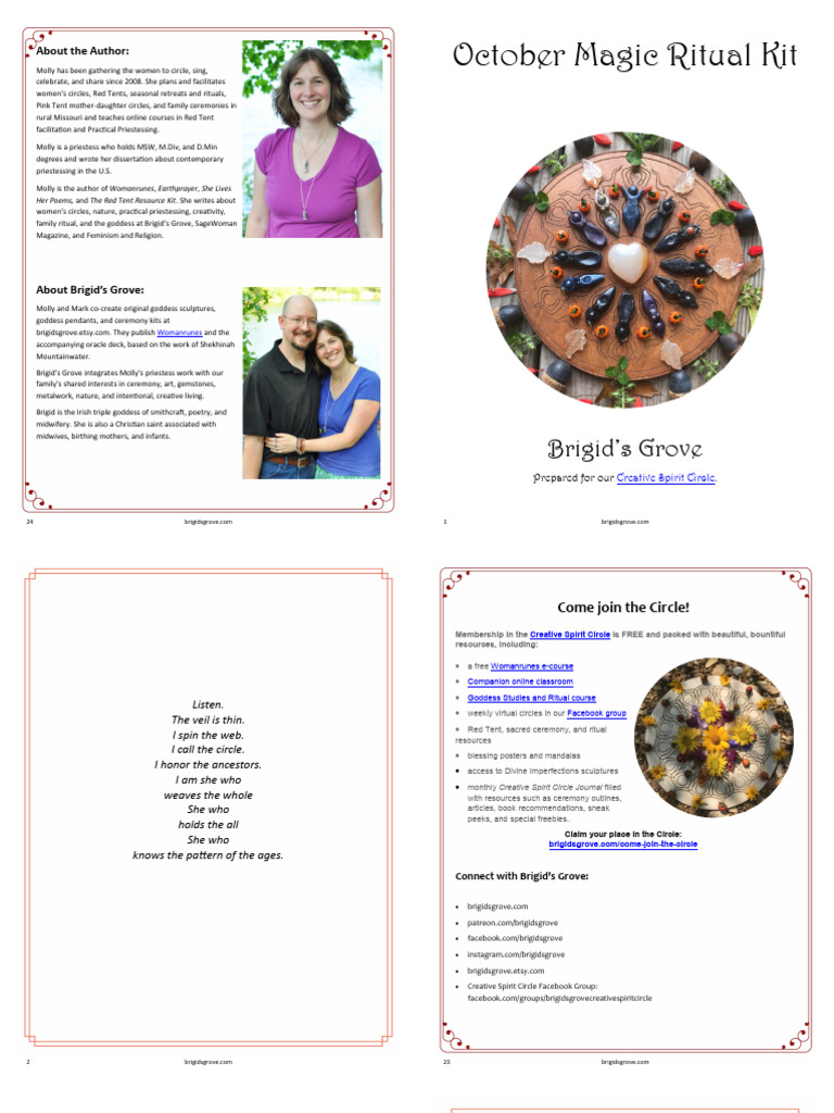 October Magic Ritual Kit Guide | PDF | Prayer | Mandala