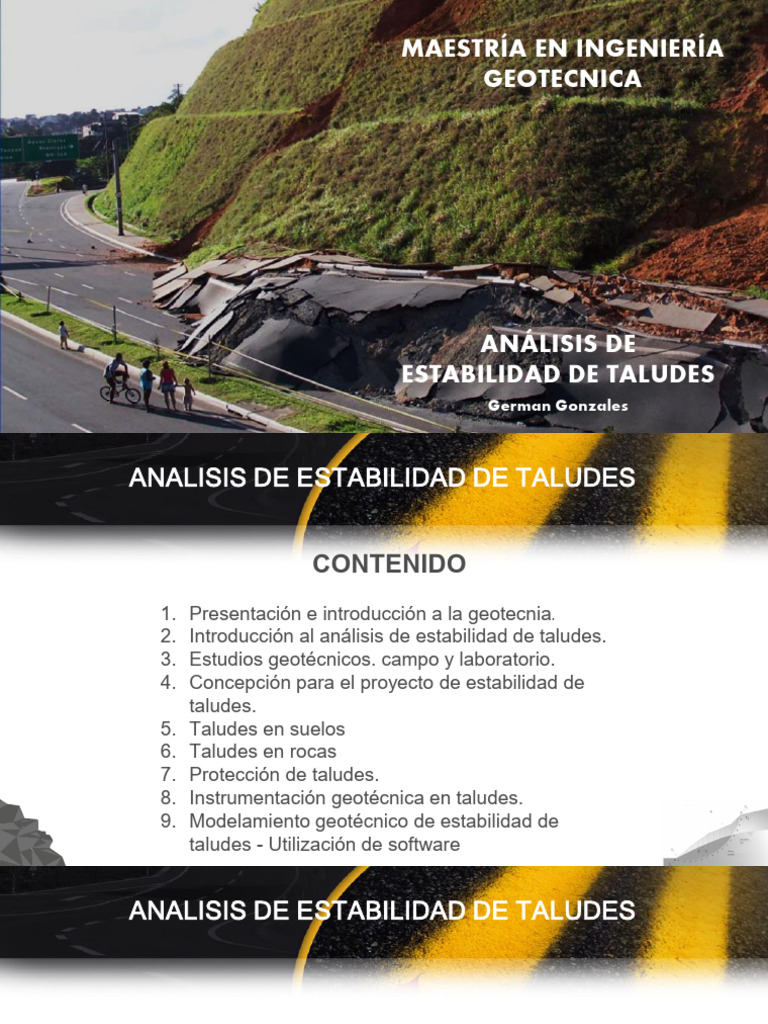 2 Introduccion Al Analisis de Estabilidad de Taludes. | PDF | Roca ...