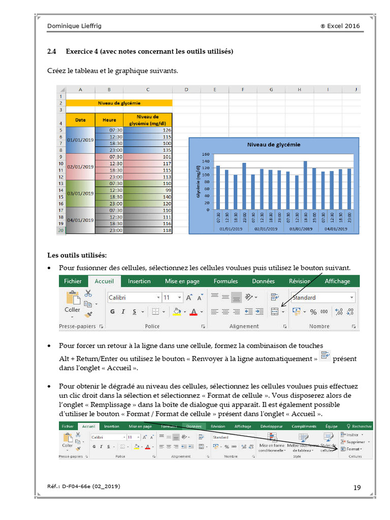 Exercices pratiques Excel 2016 | PDF