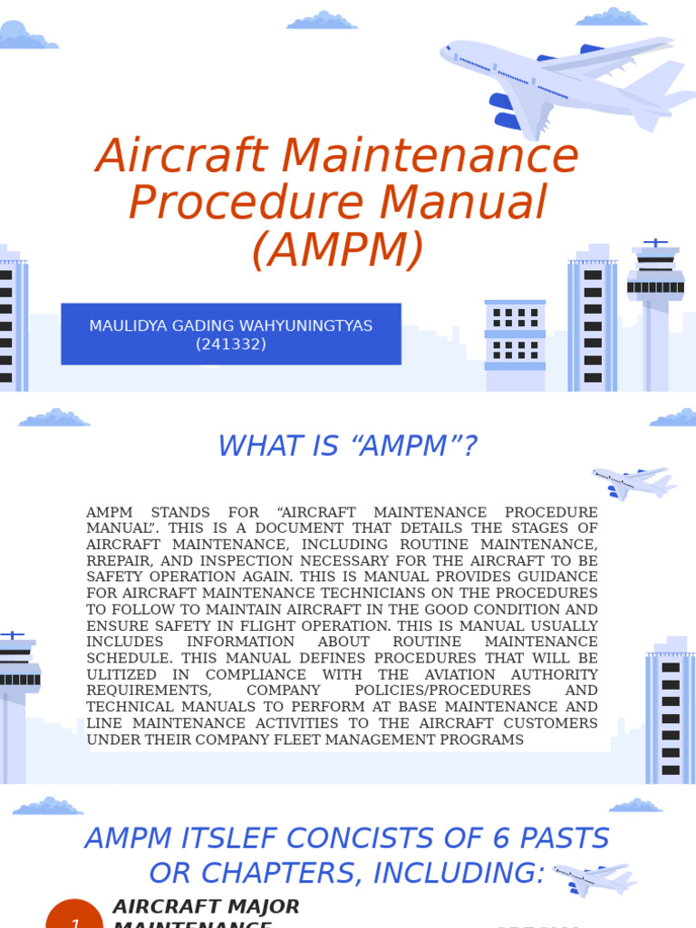 Aircraft Maintenance Procedure Manual | PDF | Engines | Transport
