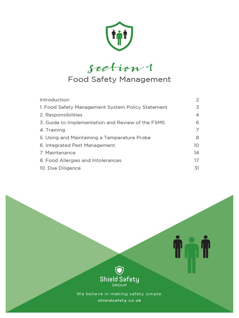 Food Safety Management System Overview | PDF | Food Safety | Hazard ...