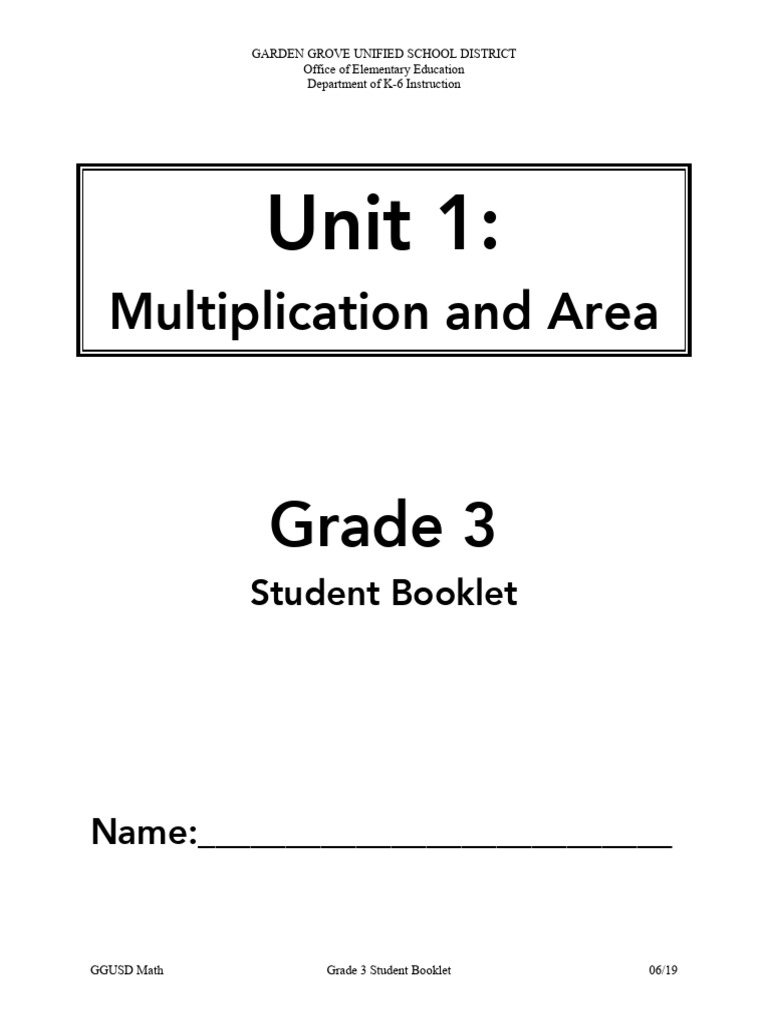 Grade 3 Math: Multiplication Activities | PDF
