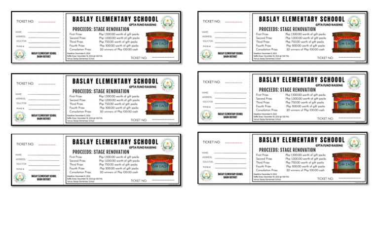 Baslay Es Raffle Ticket | PDF
