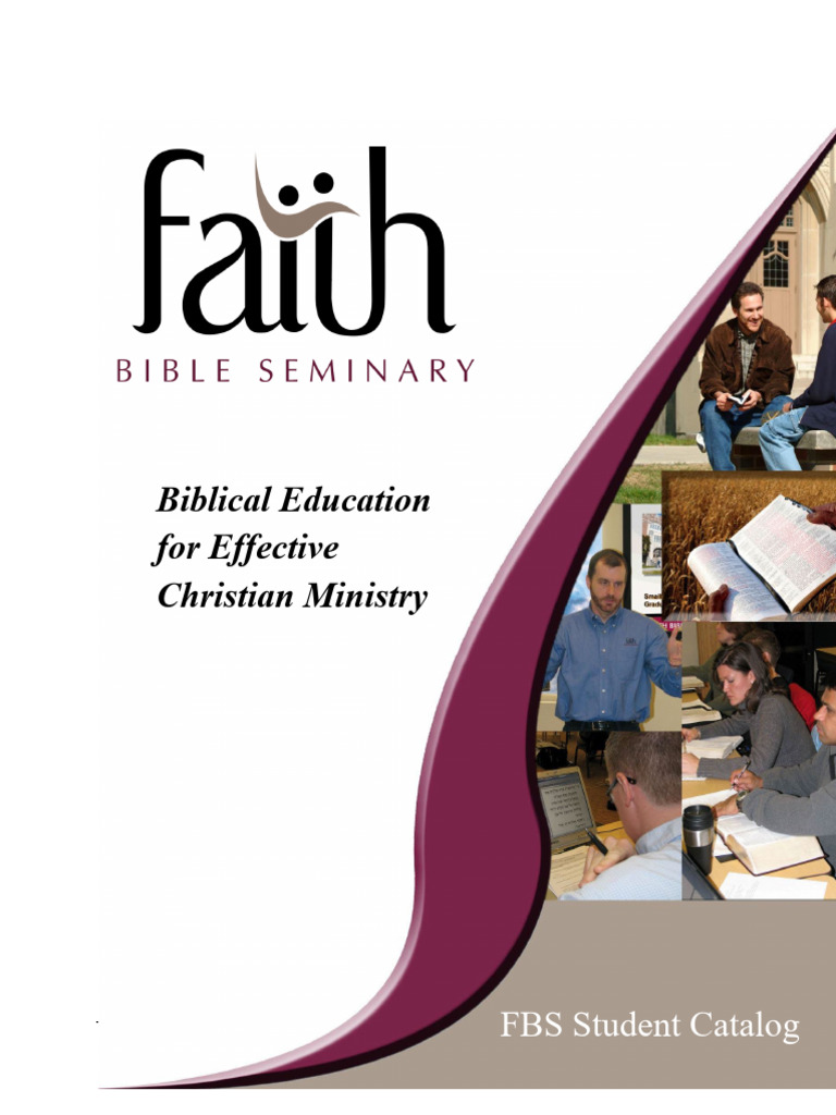 Faith Bible Seminary Student Catalog | PDF | Christian Church | Jesus