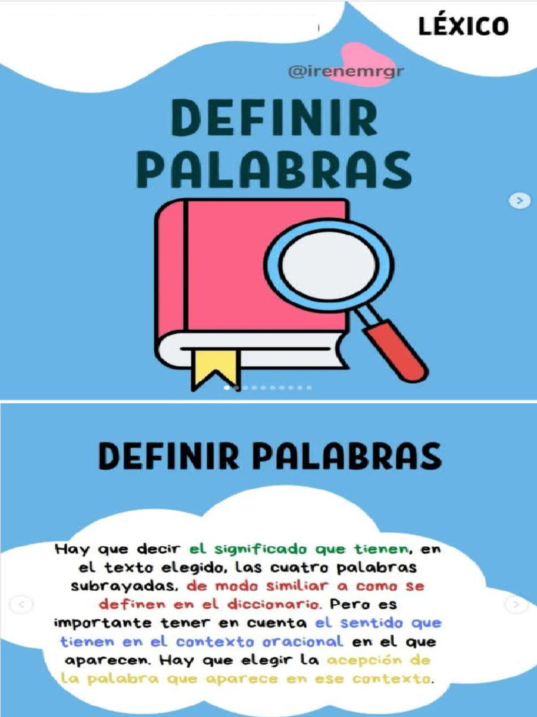 Cómo Definir Palabras | PDF