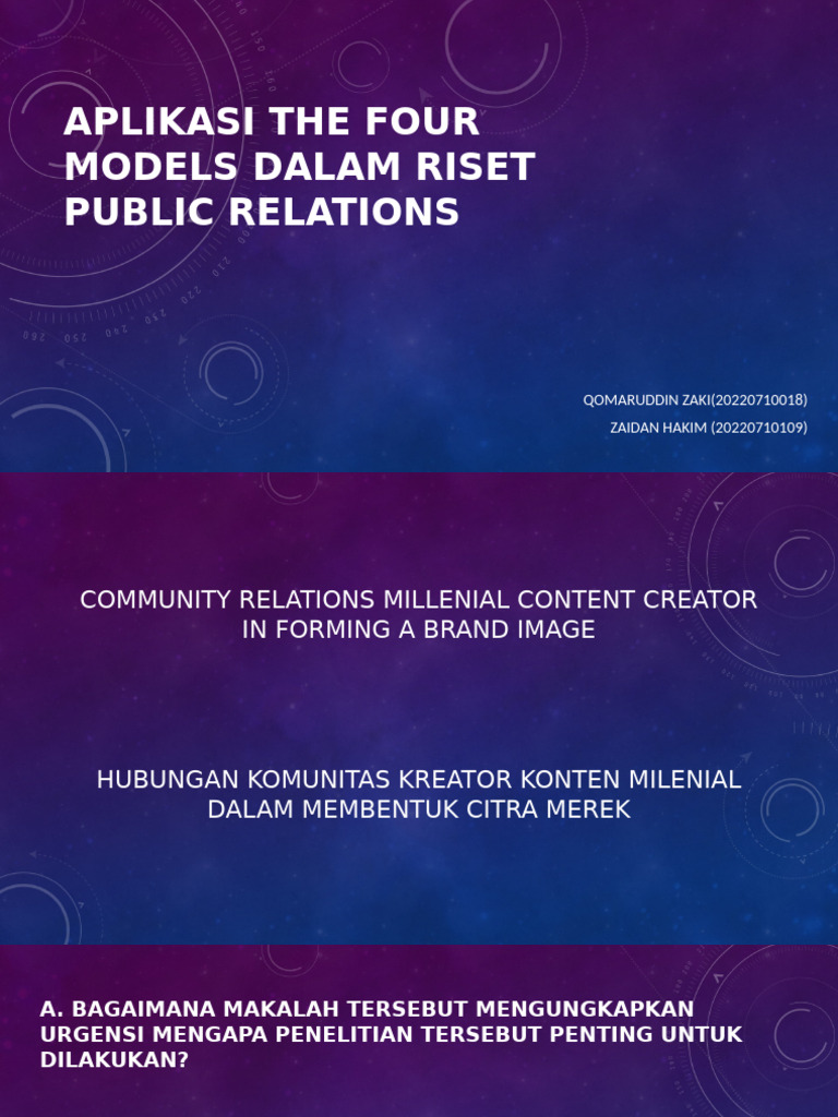 Community Relations dan Citra Merek Milenial | PDF