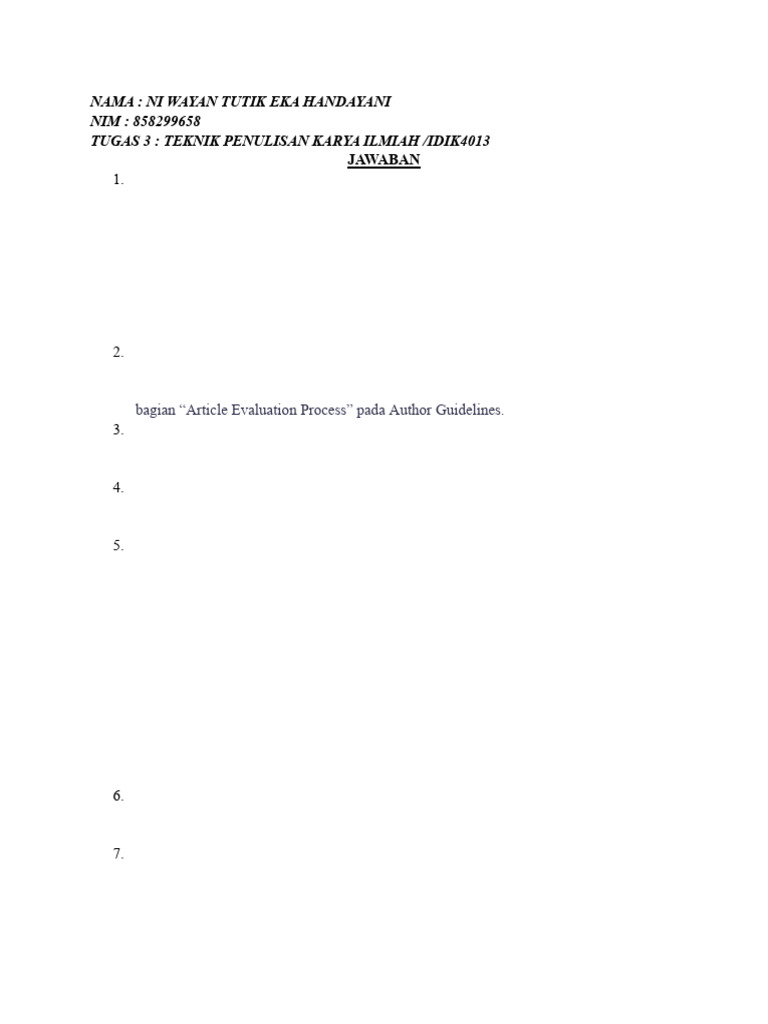 Panduan Penulisan Jurnal Pendidikan | PDF