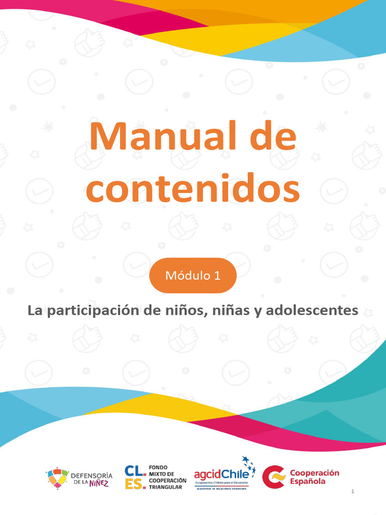 Manual - M1 - Participación de Niños, Niñas y Adolescentes | PDF ...