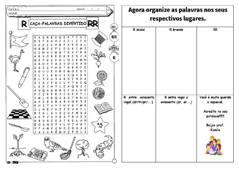 Atividade Ortografia R e RR | PDF
