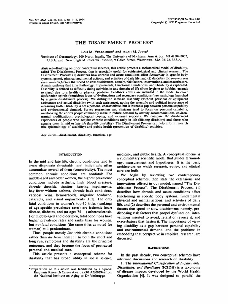 the-disablement-process-pdf-disability-chronic-condition
