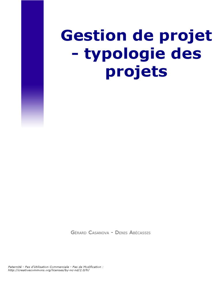 Typologie et phases de gestion de projet | PDF | Chef de projet | Business