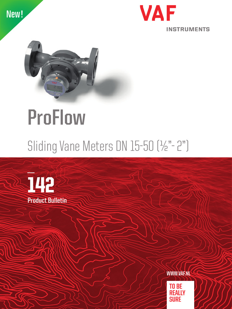 ProFlow Sliding Vane Flowmeters Overview | PDF | Flow Measurement | Pump