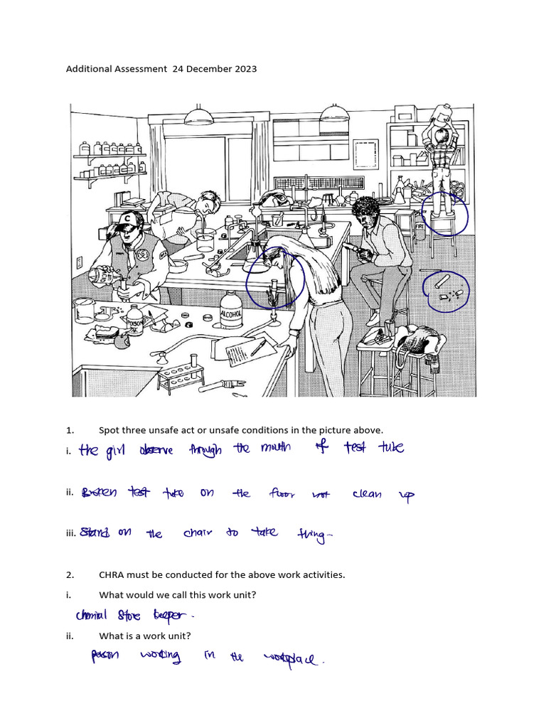 Additional Assessment Spot The Safety Violation | PDF