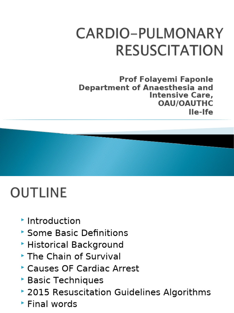 CPR Techniques and Guidelines | PDF | Cardiopulmonary Resuscitation ...