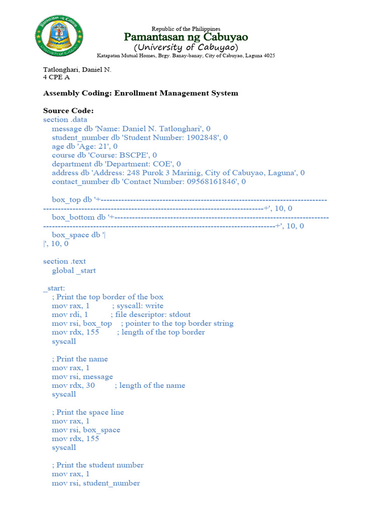 Enrollment Management System Code | PDF | Software Development | Software