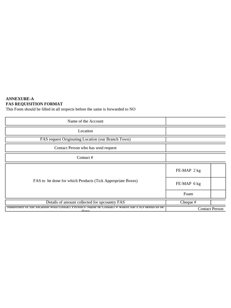 FAS Requisition and Fire Audit Report | PDF