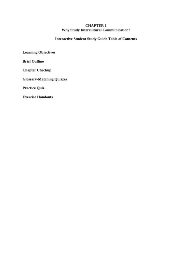 UIC3 CH 1 StudentStudyGuides | PDF | Communication | Empowerment