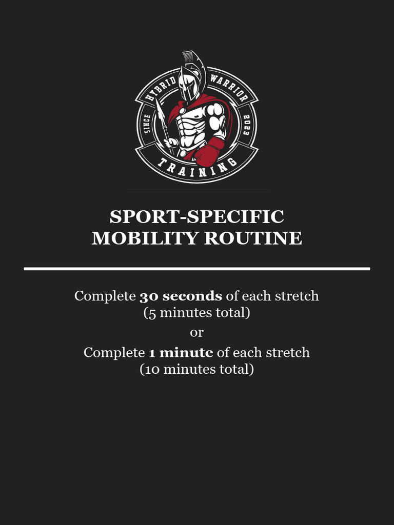 Athlete's Mobility Routine | PDF