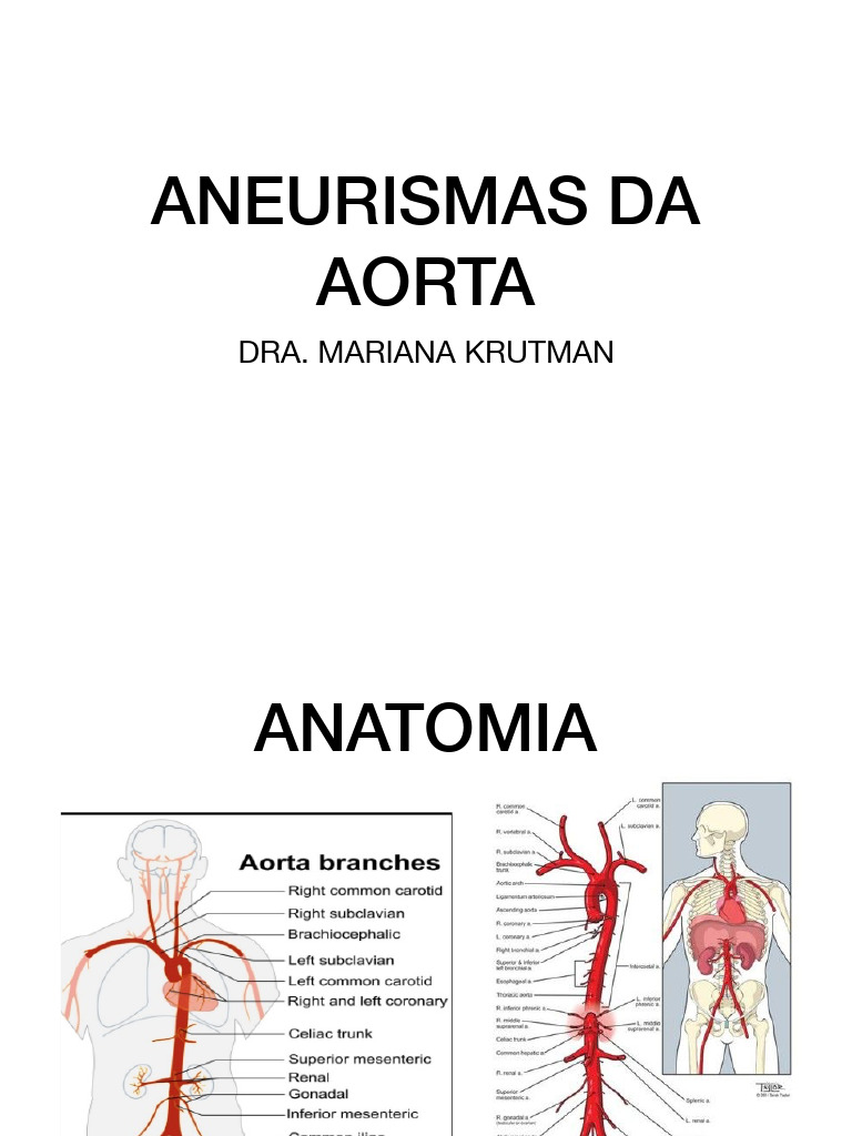 5- Aneurismas da aorta | PDF | Doenças vasculares | Especialidades médicas