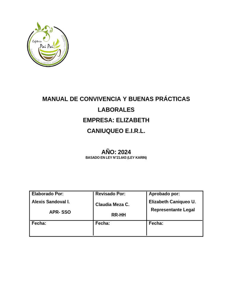 Manual de Buenas Prácticas Laborales | PDF | Derecho laboral | Liderazgo