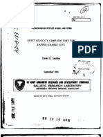 Steven B. Segletes- Drift Velocity Computations for Shaped-Charge Jets