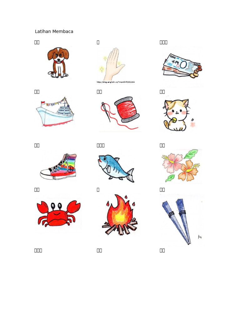 Latihan Membaca Kosakata Hiragana Pdf