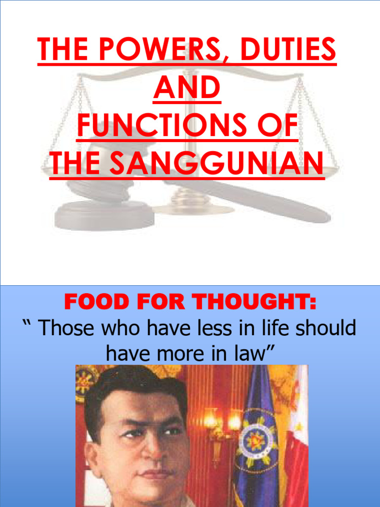 Powers and Duties of the Sanggunians | PDF | Local Ordinance | United ...