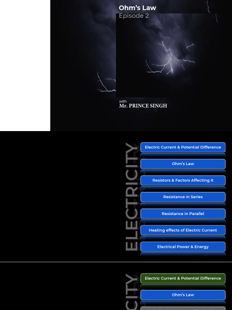 Lecture+2 +Ohms+Law | PDF | Voltage | Resistor