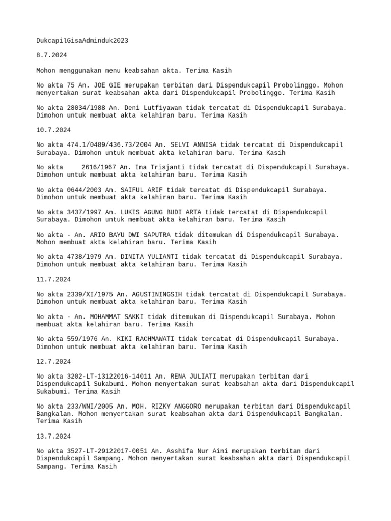 Permohonan Akta Kelahiran Baru 2024 | PDF