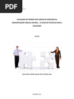 Igualdade de Género nos Cargos de Direcção da Administração Pública Central – 14 Anos de Políticas para a Igualdade
