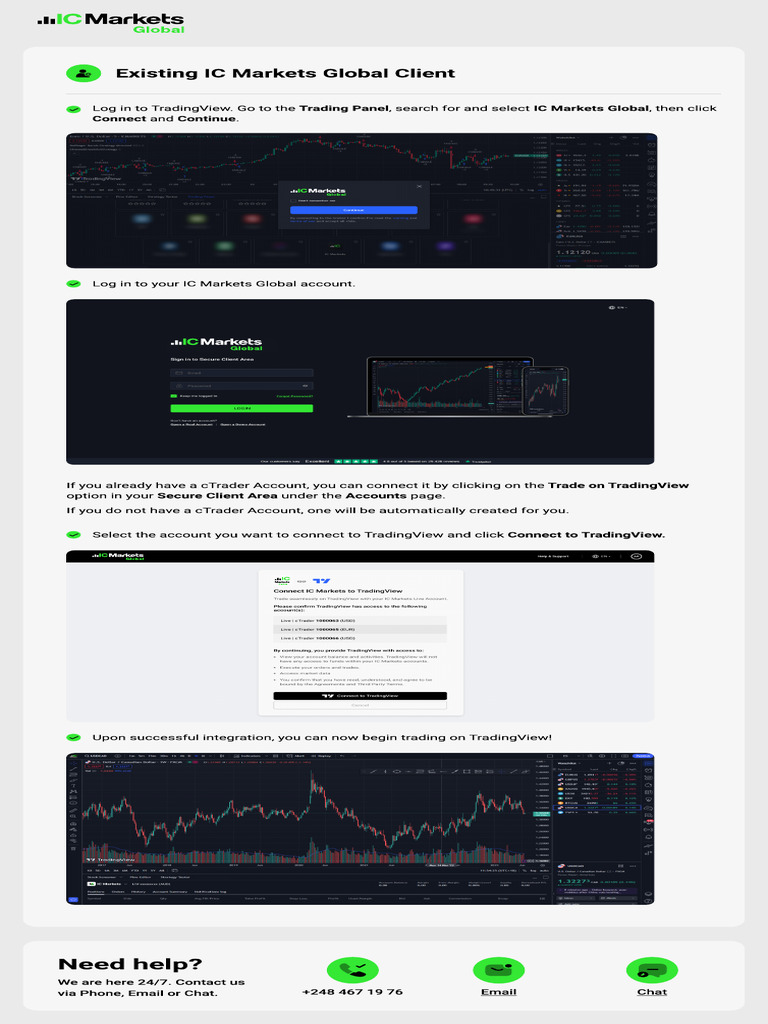 Connecting IC Markets to TradingView Guide | PDF