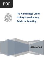 Cambridge Schools BP Debating Guide 2011