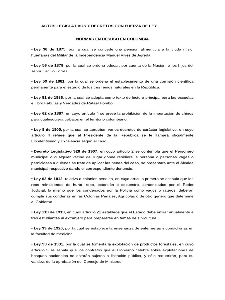 Normas en Desuso | PDF | Gobierno