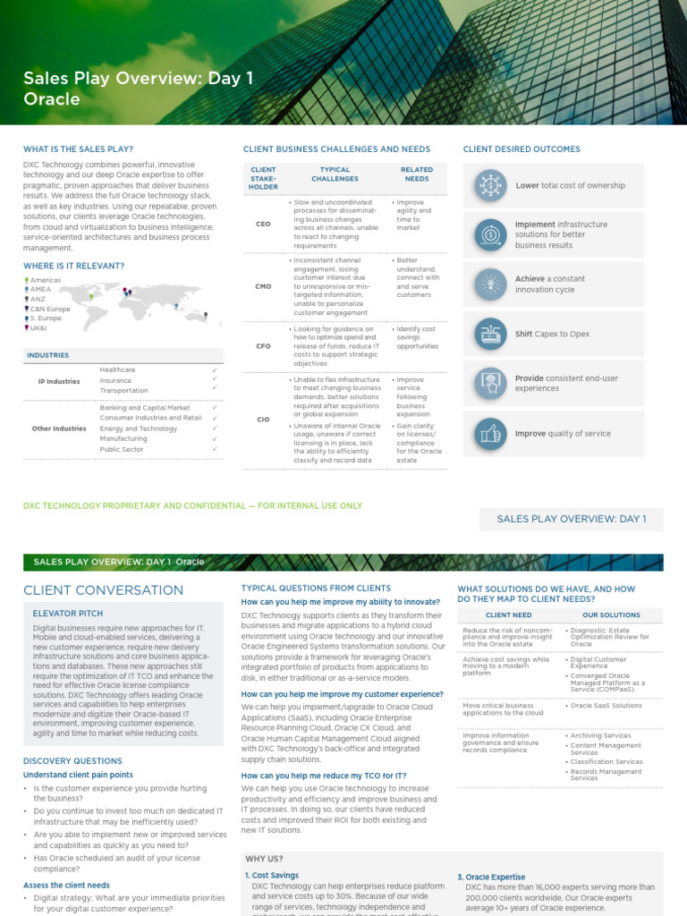 Oracle Sales Play English Letter | PDF | Cloud Computing | Oracle ...