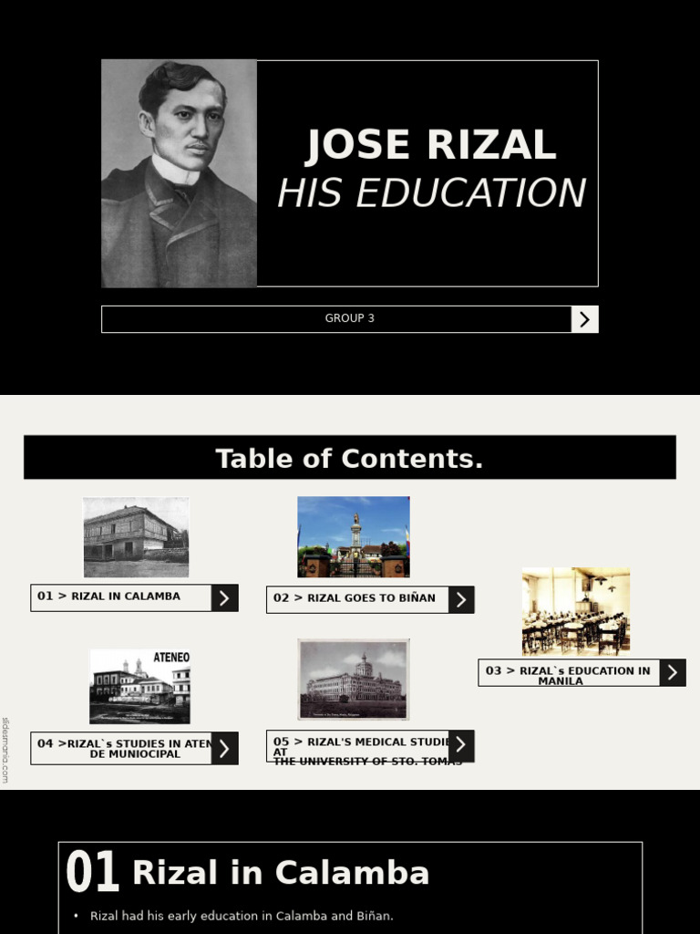 Jose Rizal's Educational Journey | PDF | Philippines