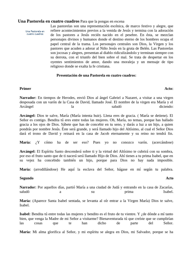 Pastorela 2 | PDF | María, madre de Jesús | Jesús