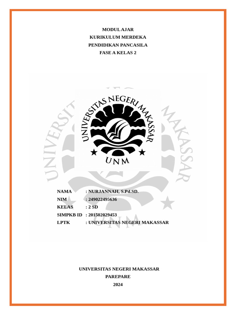 Modul Ajar Pancasila Kelas 2 SD | PDF