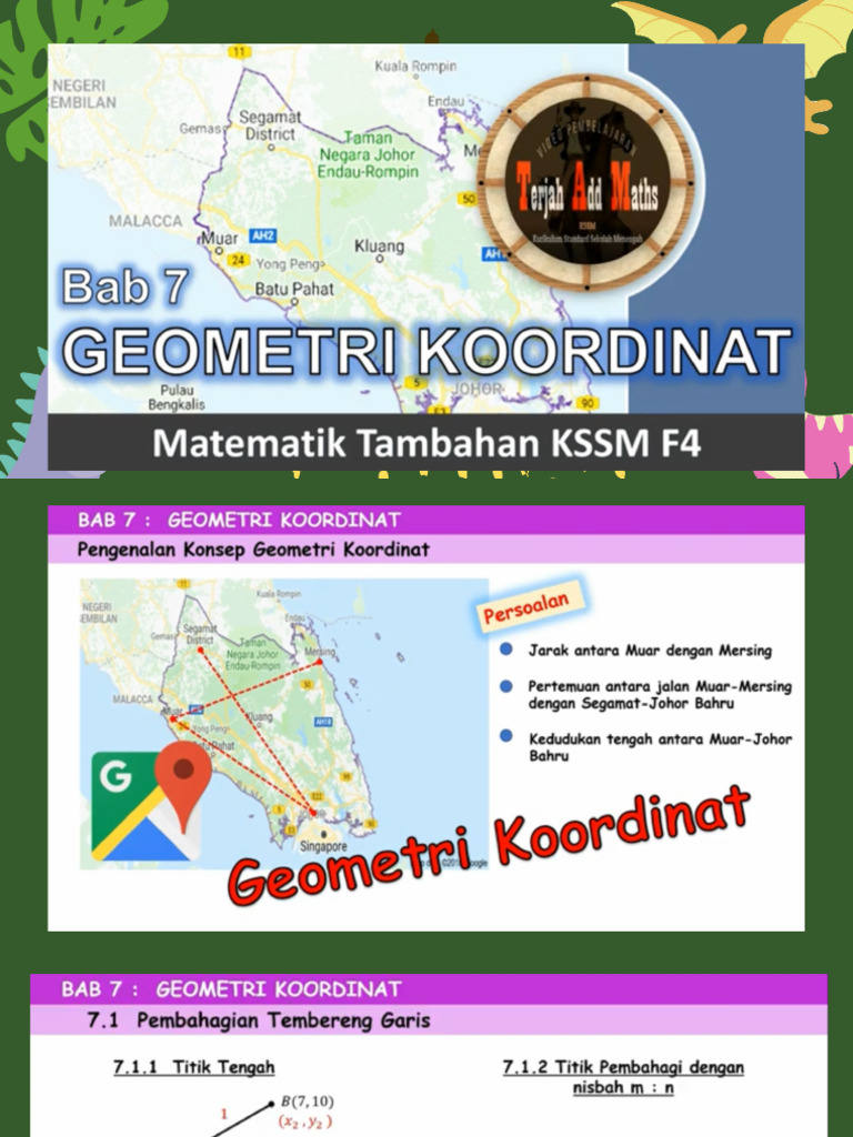 Bab 7 Geometri Koordinat F4 Pdf