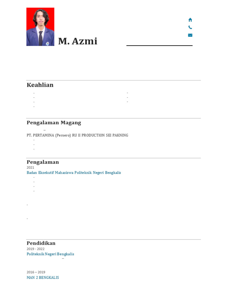CV Azmii. | PDF