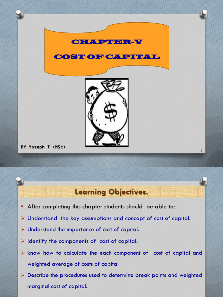 Financial Management L Chap 5 | PDF | Cost Of Capital | Capital Asset ...