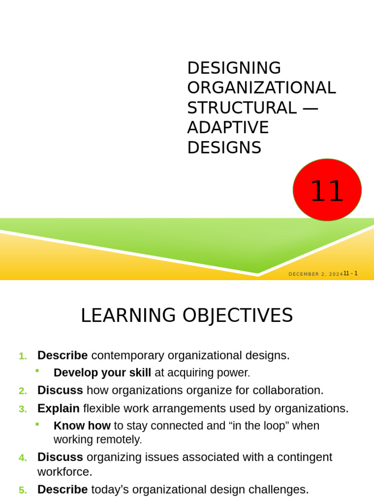 Adaptive Organizational Design Strategies | PDF | Employment ...