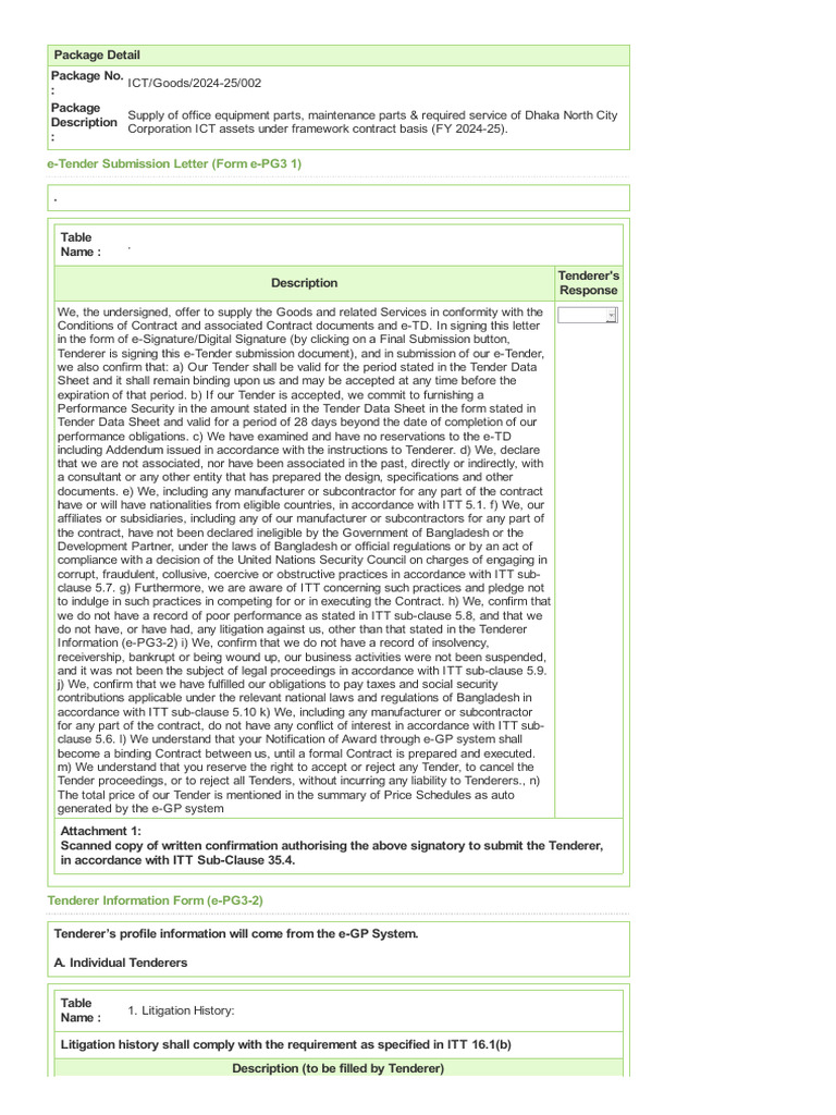 Section5 - Tender and Contract Forms | PDF | Solid State Drive | Hard ...