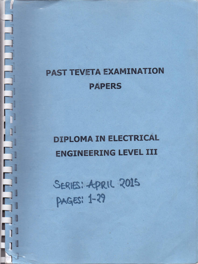 Diploma In Electrical Engineering Level Iii April 2015 Pdf