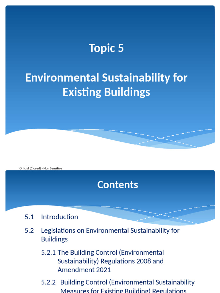 Environmental Sustainability in Existing Buildings | PDF | Building ...