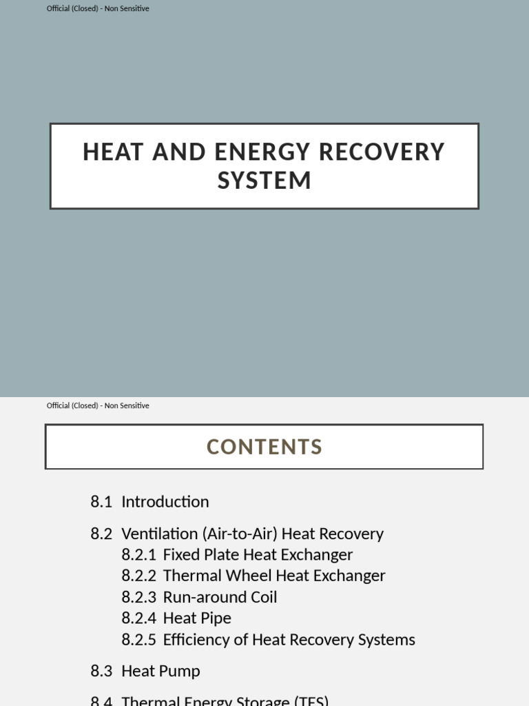8 Heat and Energy Recovery System-A | PDF | Heat Exchanger | Quantity