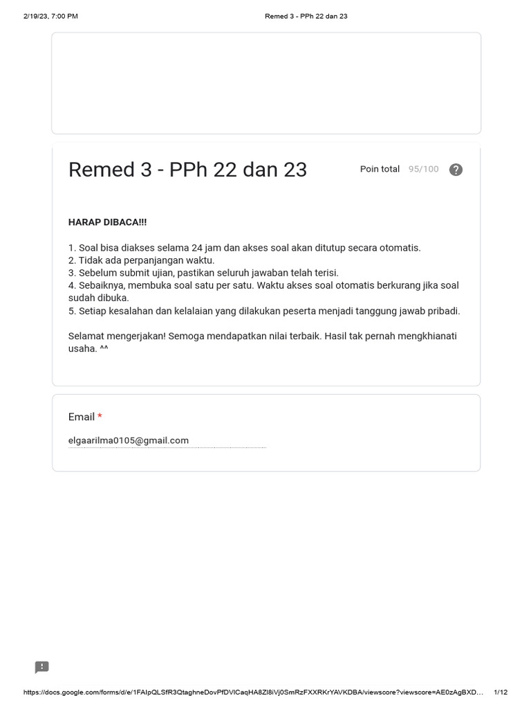 Panduan PPh 22 dan 23 untuk Ujian Remedial | PDF