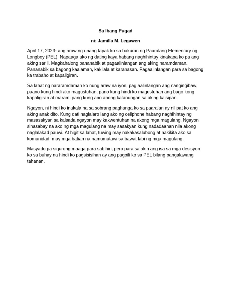Sa Ibang Pugad | PDF